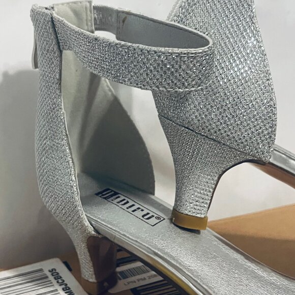 IDIFU NWB-Women's 2" Kitten Heels-Formal Stretch Strappy Ankle-Open Toe-Sz. 9 - Picture 9 of 16